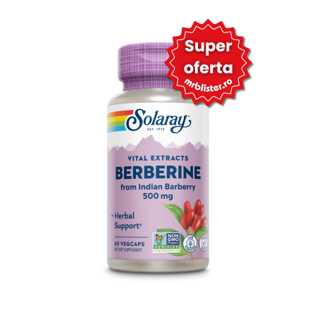 Toate produsele - Solaray Berberine 500 mg 60 capsule vegetale
