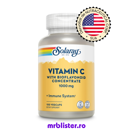 Toate produsele - Solaray Vitamin C 1000 mg 100 capsule vegetale