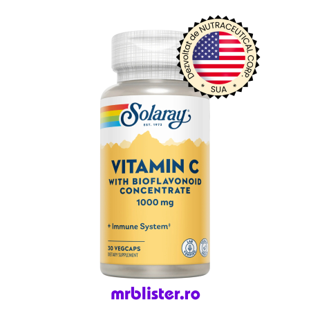 Toate produsele - Solaray Vitamin C 1000 mg 30 capsule vegetale