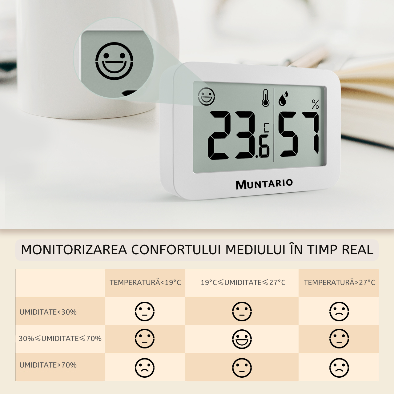 Termometru și Higrometru Mini Interior [7]