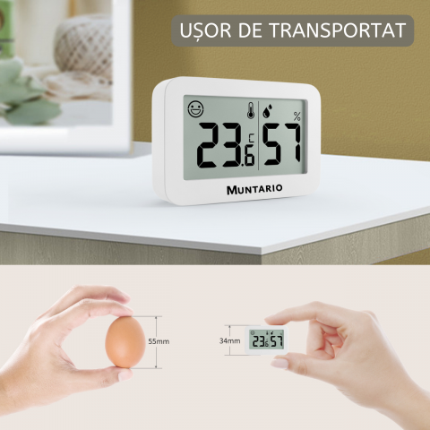 Termometru și Higrometru Mini Interior [8]
