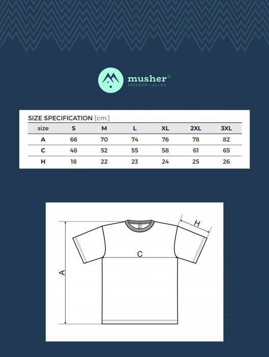 Tricou cu logo Musher - Stil simplu pentru pasionații de câini [3]