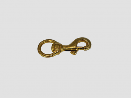 Carabiners - Musher Brass Swivel Carabiner - Premium, Anti-Twist Hook