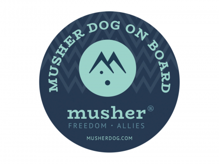 accessories for humans - Self-adhesive round Musher sticker