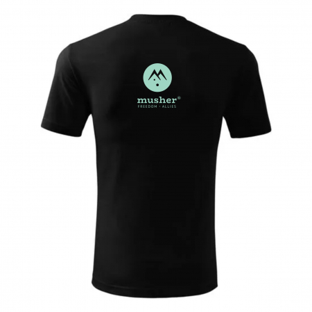 Musher Logo T-shirt - Minimalist Style for Dog People [1]