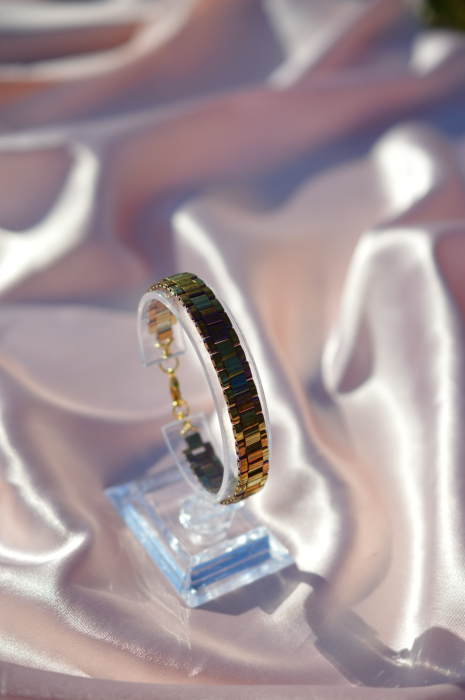 Bratara Tila -  Metallic gold iris [3]