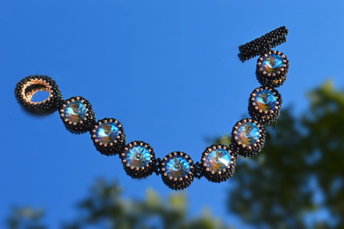 Bratara cu Cristale - ocean blue [2]