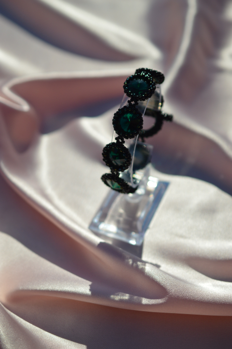 Bratara cu Cristale - emerald [4]