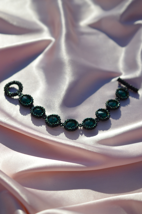 Bratara cu Cristale - emerald [5]