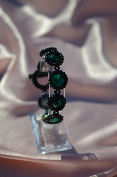 Bratara cu Cristale - emerald [3]