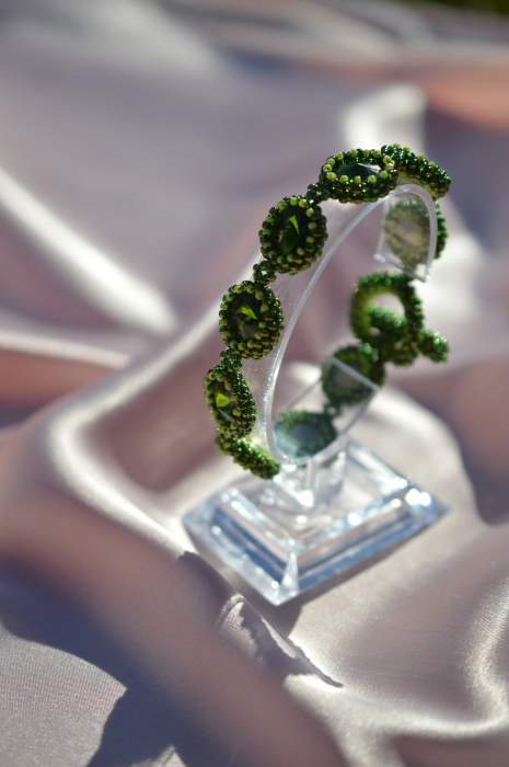 Bratara cu Cristale - Olivine [8]