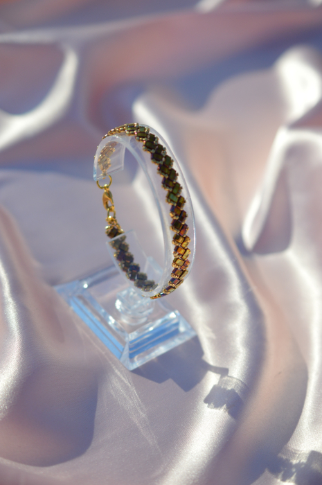 Bratara Half Tila - Metallic Gold Iris [3]