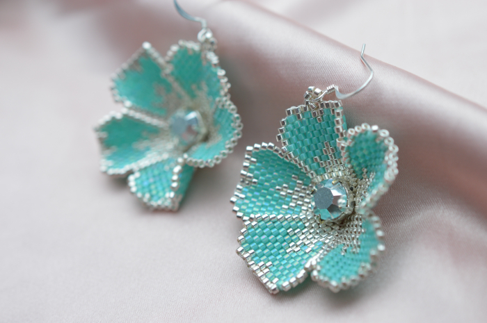 Cercei cu Flori Albastre [4]