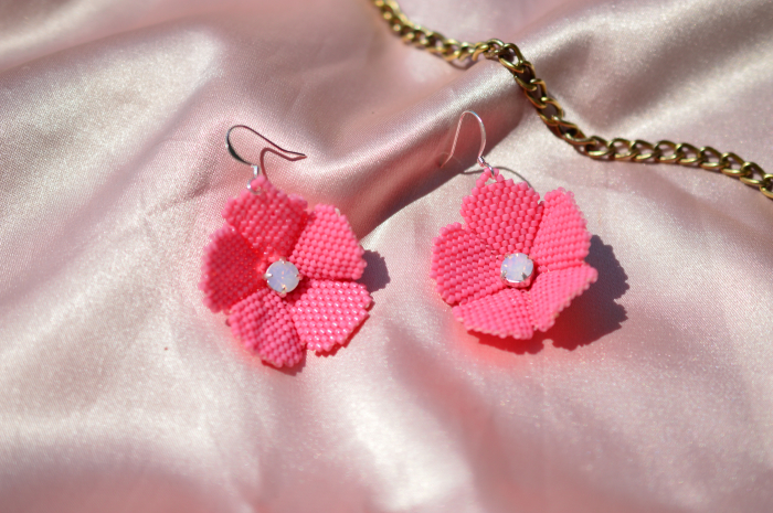 Cercei floare cu cristale [4]