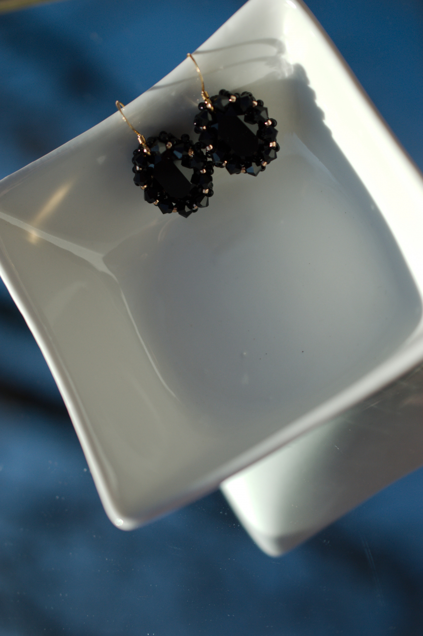 Cercei cu Cristale - Black [2]