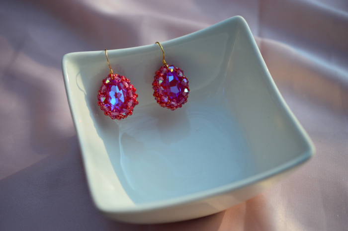 Cercei cu Cristale - Royal Red [2]