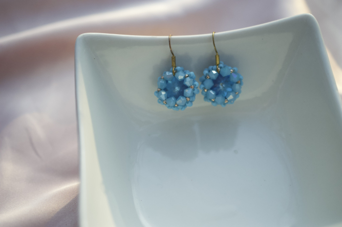 Cercei cu Cristale  - Summer Blue [3]