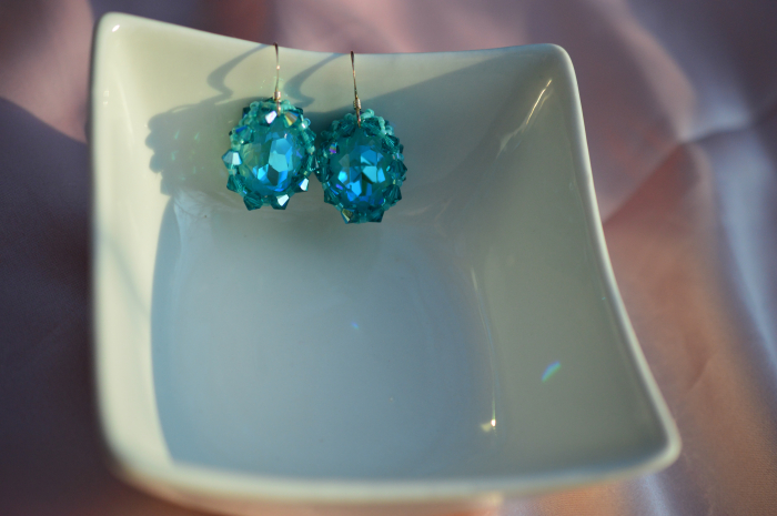 Cercei cu Cristale  - Summer Blue [4]