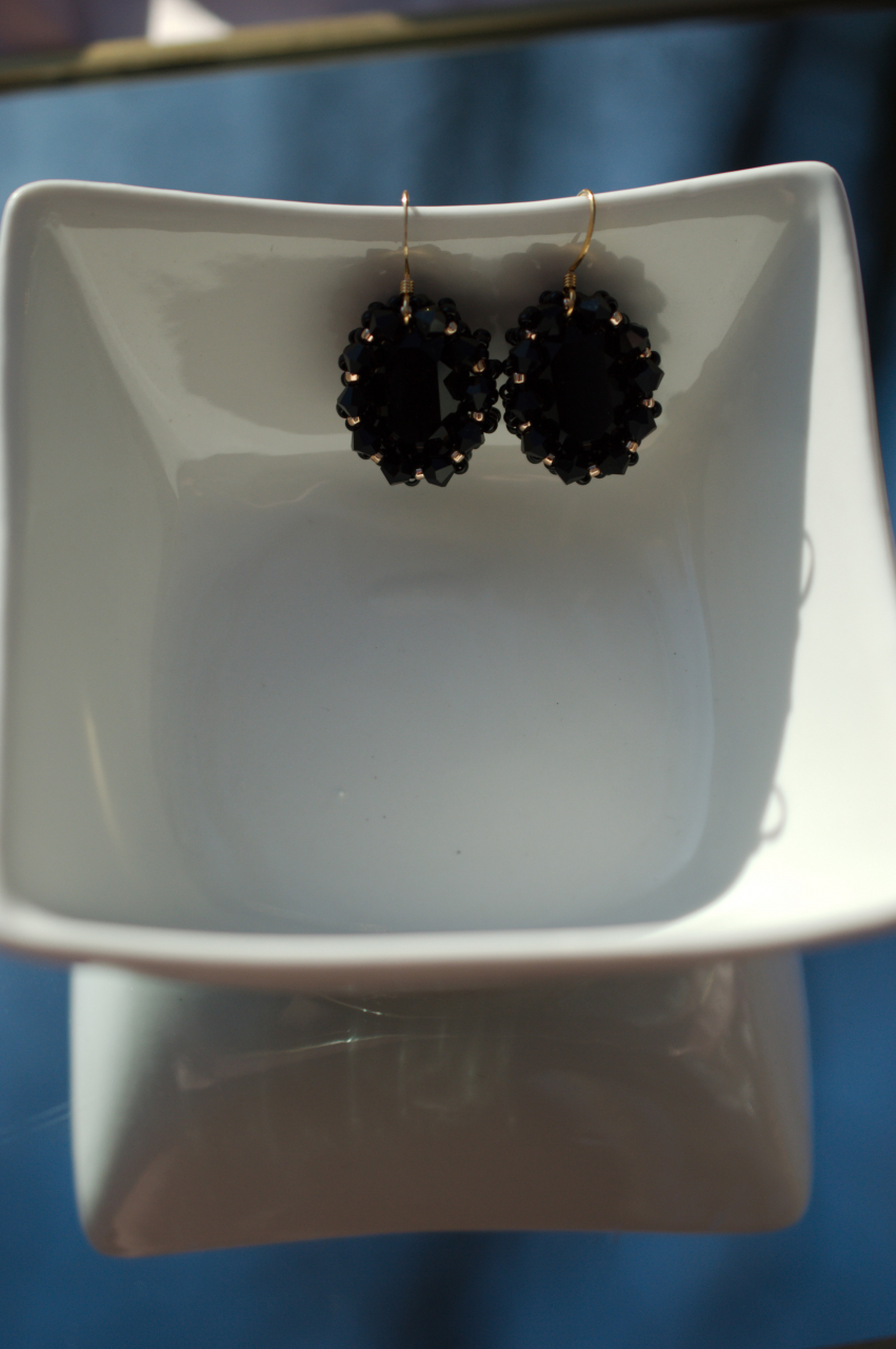 Cercei cu Cristale  - Verde Smarald [3]