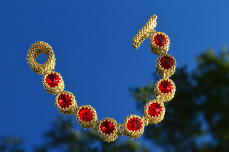 Bratara cu Cristale - light siam [1]