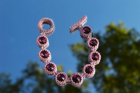 Bijuterii cu Cristale - Bratara cu Cristale - amethyst