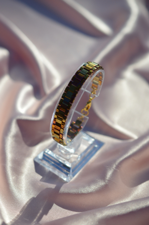 Bratara Tila -  Metallic gold iris [4]