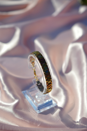 Bratara Tila -  Metallic gold iris [1]