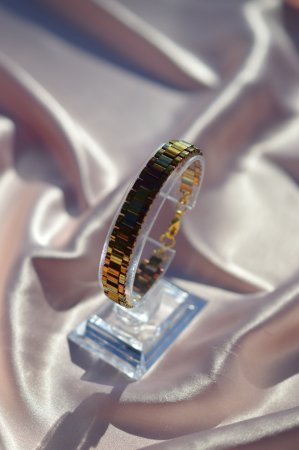 Bratara Tila -  Metallic gold iris [3]