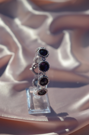 Bratari Statement - Bratara cu Cristale - amethyst