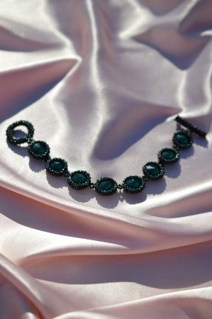 Bratara cu Cristale - emerald [4]