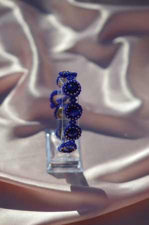 Bratari Statement - Bratara cu Cristale - Navy Blue