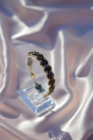 Bratari Statement - Bratara Gemduo - Black