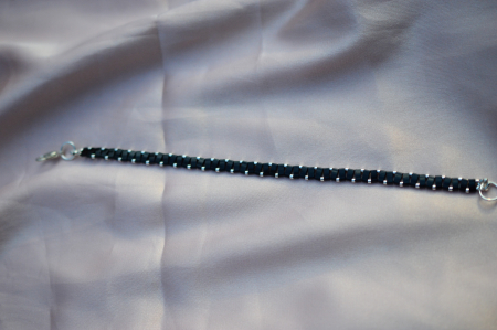 Bratara Half Tila - Negru si argintiu [1]