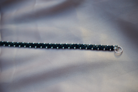 Bratari ceas - Bratara Half Tila - Negru si argintiu