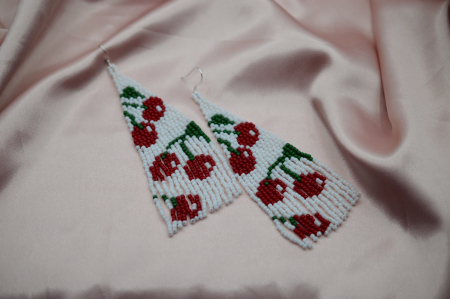 Colectia Frunze - Cercei Cherries