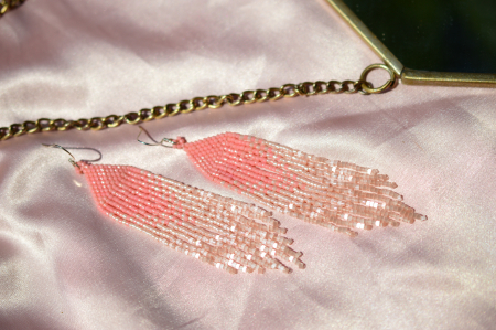 Cercei Clio - Pink Satin [1]