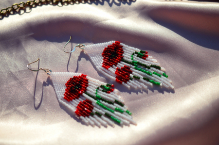 Colectia Flowers - Cercei cu maci