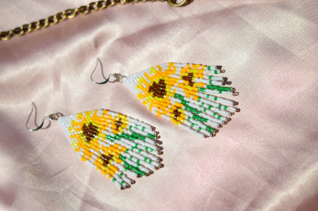 Colectia Flowers - Cercei Floarea Soarelui