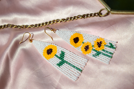 Colectia Flowers - Cercei Floarea Soarelui