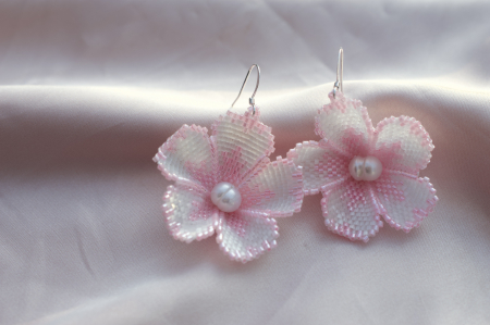 Colectia Flowers - Cercei Flori de Cires