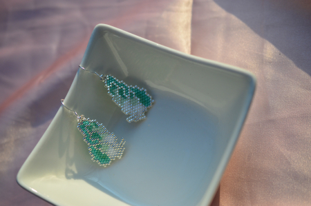 Cercei Fluture - Verde pastelat [2]