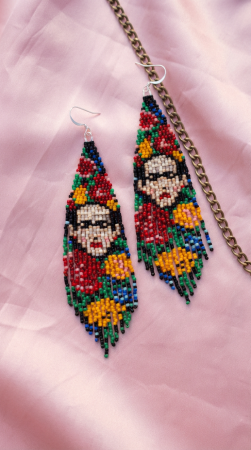 Cercei dupa picturi celebre - Cercei Frida