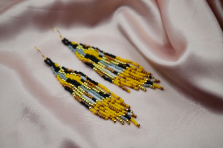 Bijuterii inspirate de picturi celebre - Cercei Klimt - The Kiss