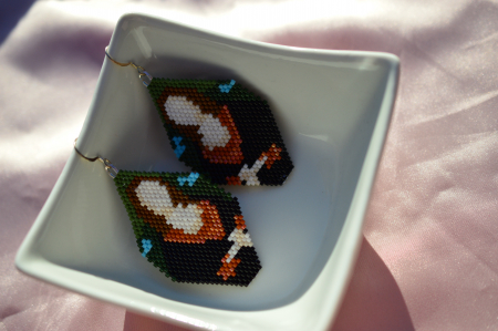 Bijuterii inspirate de picturi celebre - Cercei Mona Lisa