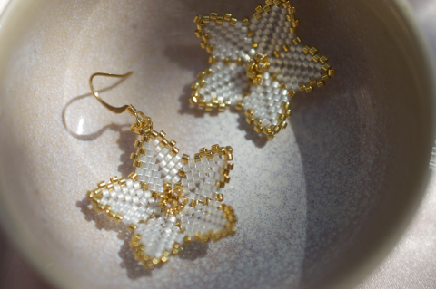 Colectia Flowers - Cercei Pearl Petals