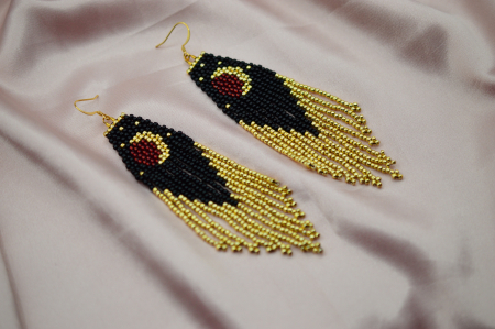 Accesorii Halloween - Cercei Red Moon