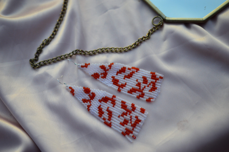 Colectia Frunze - Cercei Ruby