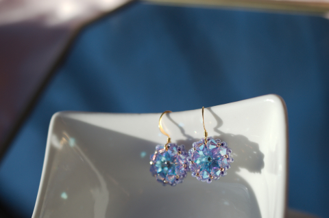 Bijuterii cu Cristale - Cercei cu Cristale  - Aurora