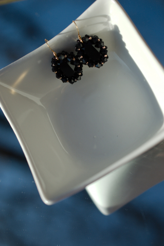 Cercei cu Cristale - Black [1]