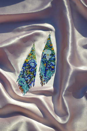 Bijuterii inspirate de picturi celebre - Cercei The Irises